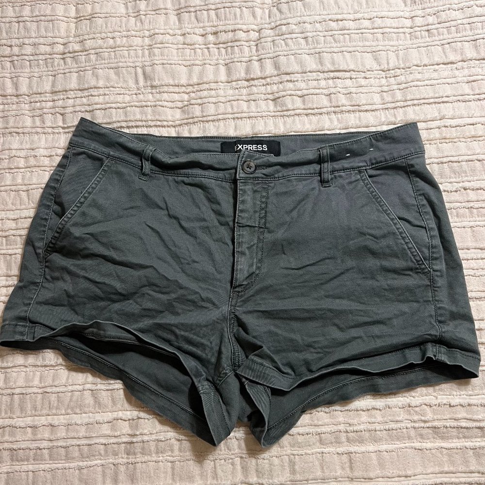Express Large Women's Hunter Green Shorts